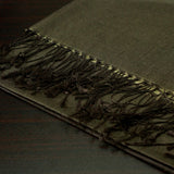 Pashmina Silk Hijab – Army Green