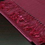 Pashmina Silk Hijab – plum purple