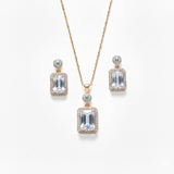 Alkyara Royal Rectangular Pendant Set
