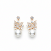 Alkyara Celestia Butterfly Crystal Earrings