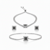 Alkyara Radiant Square Bracelet Set