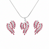 Alkyara Petal Bloom Pendant Set