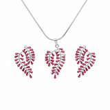 Alkyara Petal Bloom Pendant Set