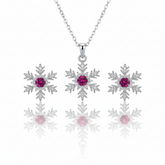 Alkyara Winter Bloom Pendant Set