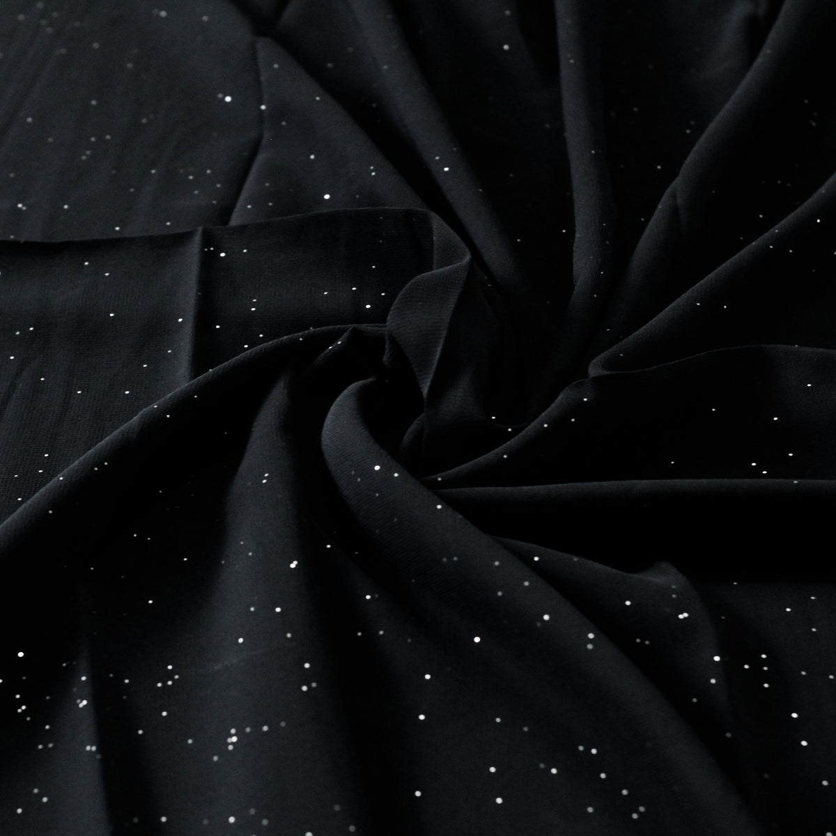 Georgette Sprinkle Hijab – Black