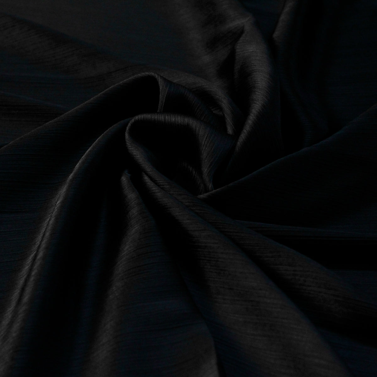 Silk Curl Hijab – Black
