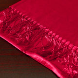 Pashmina Silk Hijab – Burgundy Red