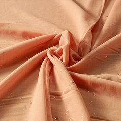 Georgette Sprinkle Hijab – Pale Peach