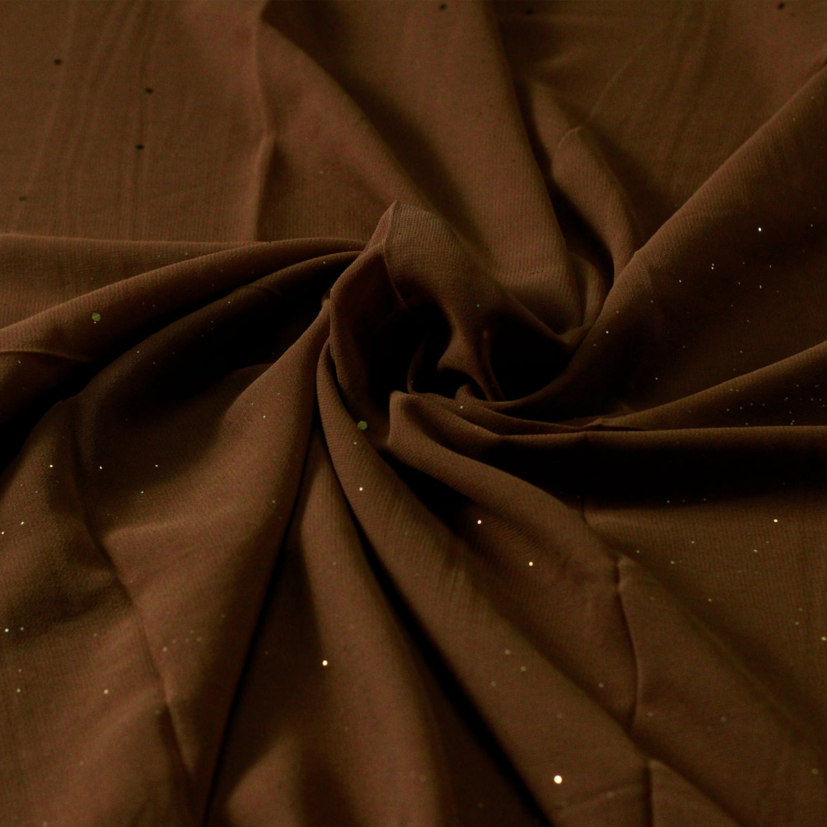 Georgette Sprinkle Hijab – chocolate brown