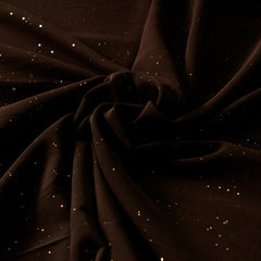 Georgette Sprinkle Hijab – Dark Brown