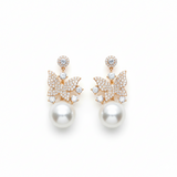 Alkyara Celestia Butterfly Crystal Earrings