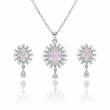 Alkyara Ocean Tear Drop Pendant Set