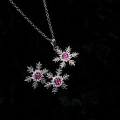 Alkyara Winter Bloom Pendant Set