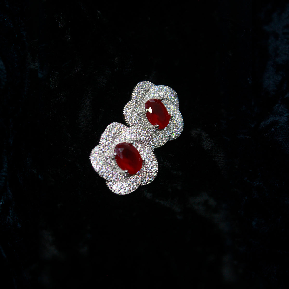 Alkyara Emerald Bloom Earrings