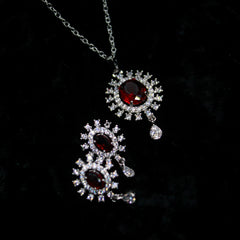 Alkyara Ocean Tear Drop Pendant Set